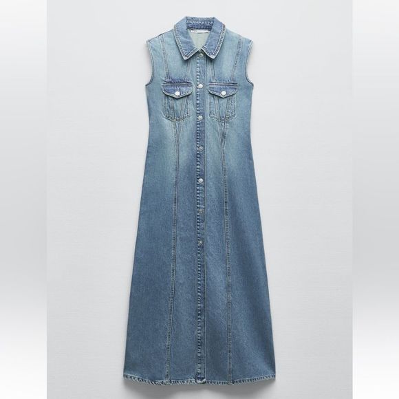 ZARA DENIM TRF DRESS 8197/083/092/014 - Picture 11 of 12